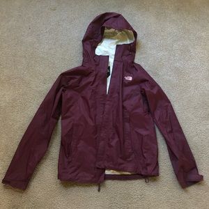 Maroon Women’s North Face DryVent Lightweight Rain Jacket